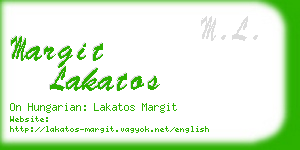 margit lakatos business card